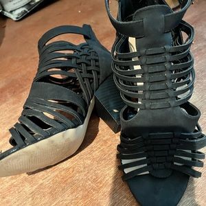 Size 7.5 black heels.